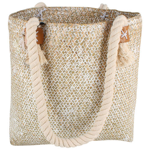 Haven Straw Bag with Rope Handle (41x36x13cm)