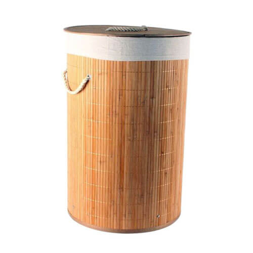 Kalib Bamboo Laundry Basket with Lining