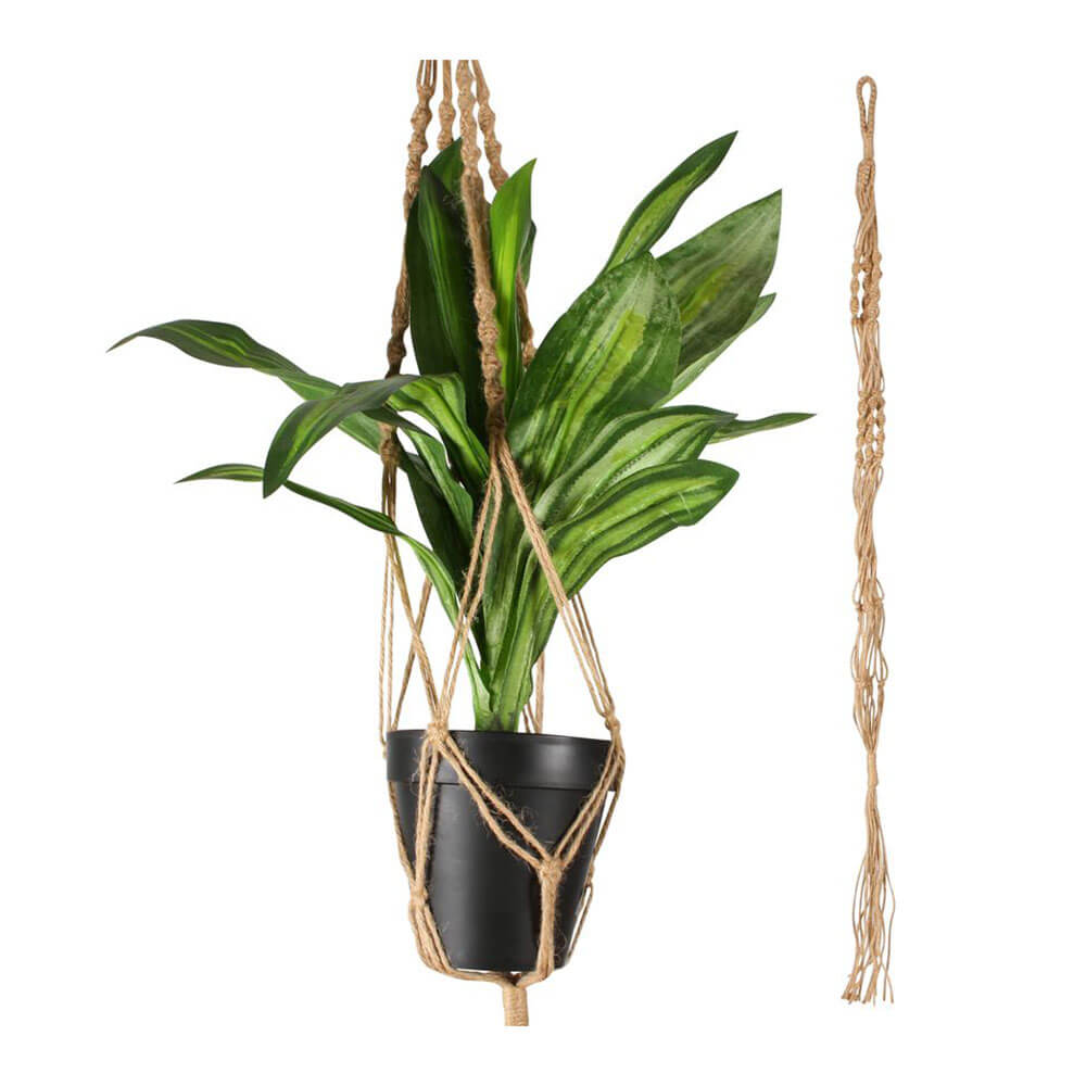 Dusk Macrame Style Hessian Plant Holder (3mmx90cm)