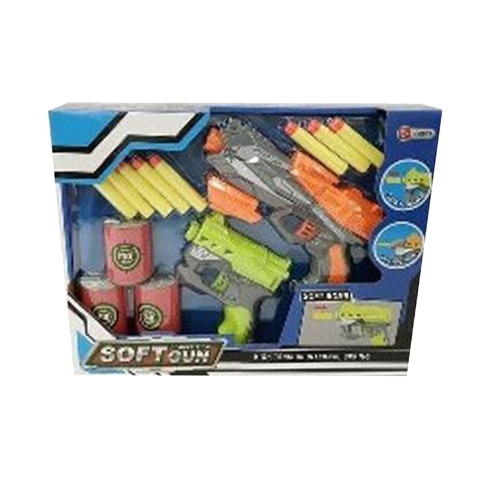 Eva Foam Bullet Gun w/ Target Accessories in Box (35x27x6cm)