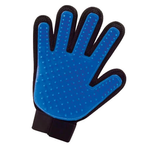 Pet Grooming Glove with Blue Rubber (18x24cm)