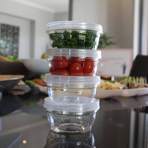 Stackable Storage Containers 4pcs 180mL
