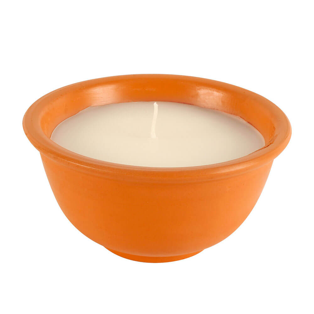 Sandalwood Citronella Candle in Terracotta Pot