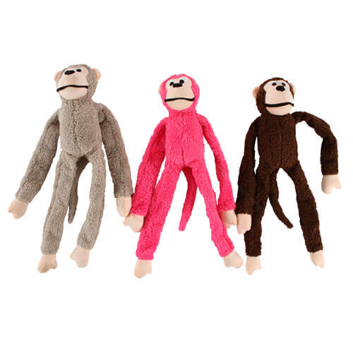 Plush Monkey Toy with Squeak 60cm (1pc Random)