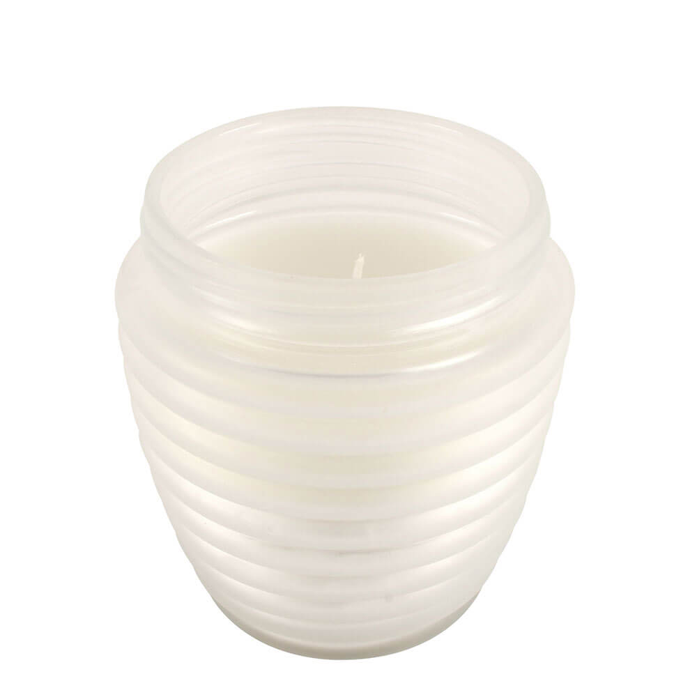 Frosted Glass Sandalwood Citronella Candle (12x13cm)