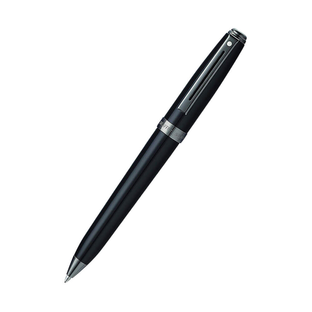 Prelude Gloss Black/Gunmetal Lacquer Ballpoint Pen