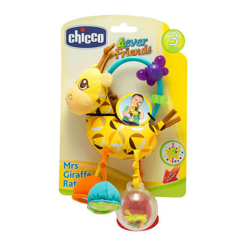 Chicco Toy Mrs. Giraffe Textile Rattle
