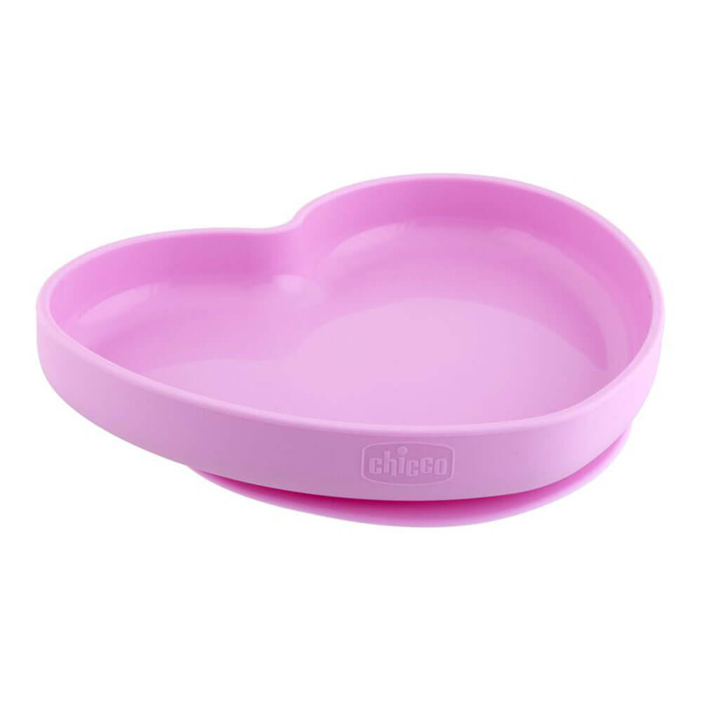 Chicco Nursing Baby Silicone Heart Shaped Plate