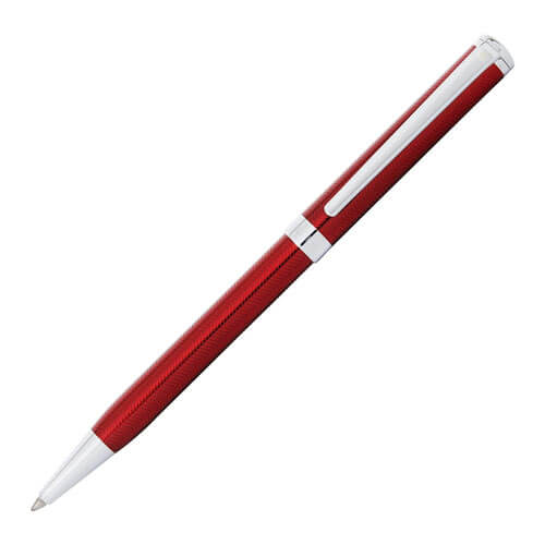 Intensity Engraved Red Lacquer Pen w/ Chrome Trim