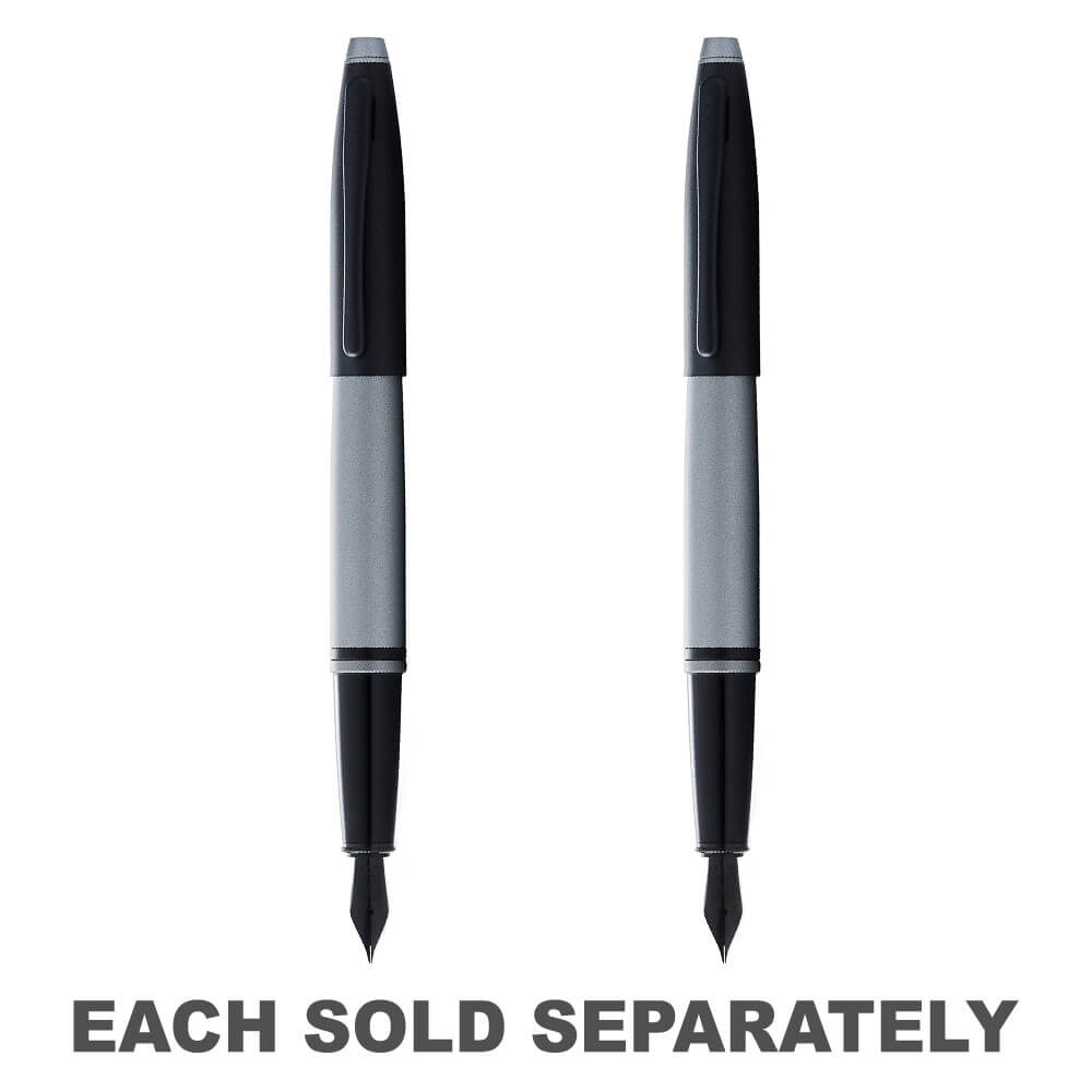 Cross Calais Fountain Pen (Matte Grey/Black)