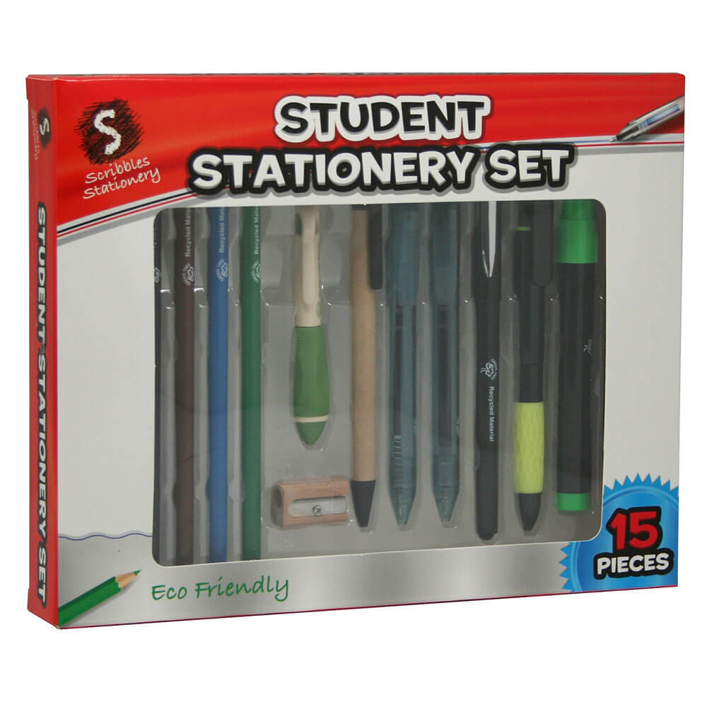 Student Stationery Set 15pcs