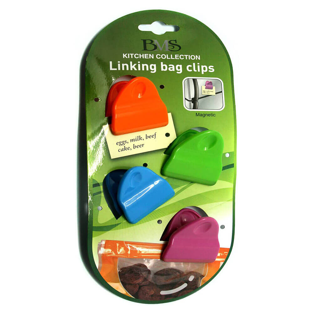 Mini Magnetic Bag Clips Set of 4