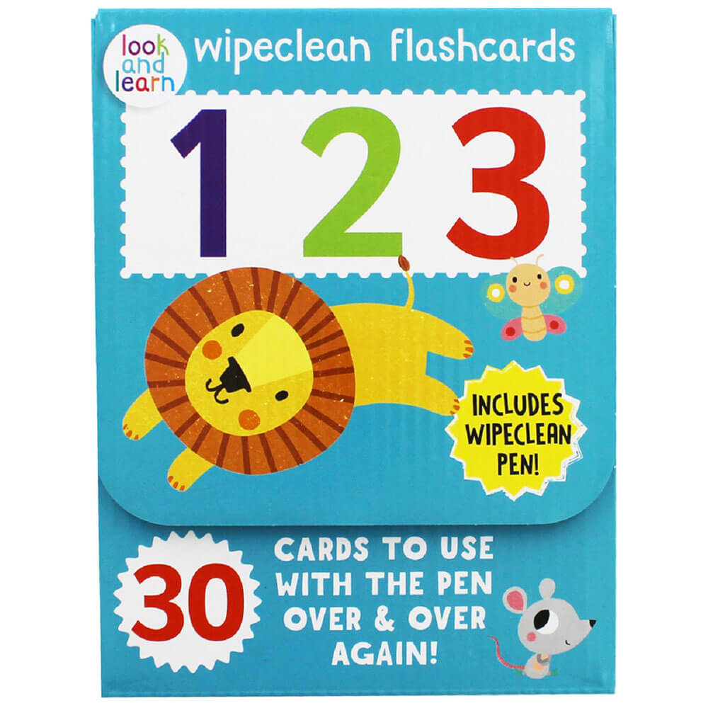 Wipeclean Flashcards 123 Early Learning Book