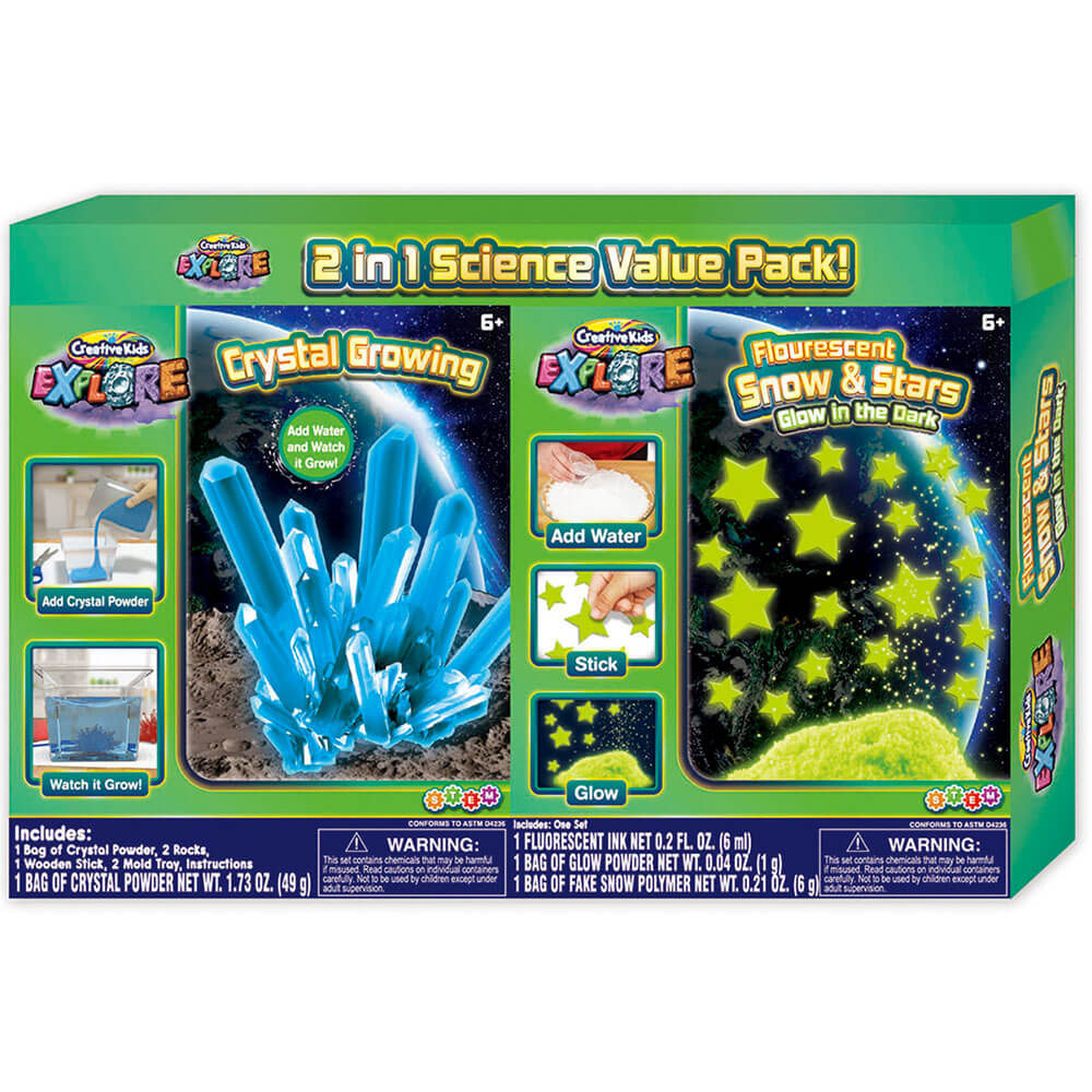 2-in-1 Science Kit: Crystal Star