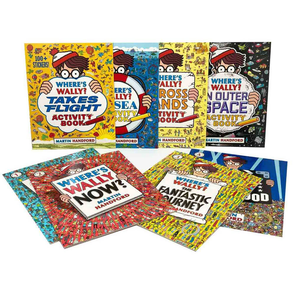 Where's Wally? Amazing Adventures & Activites 8 Book Pack