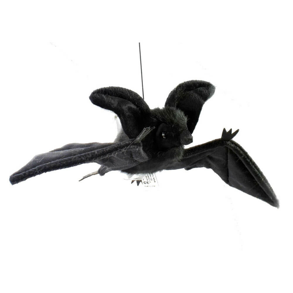 Hansa Black Hanging Bat (37cm L)