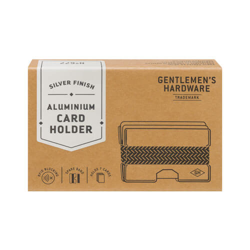 Gentlemen's Hardware Silver Metal Card Holder