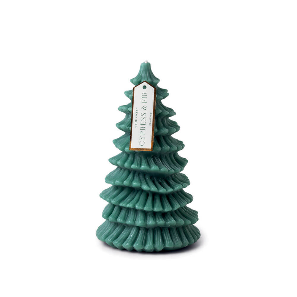 Cypress & Fir Tall Tree Totem Candle 8in