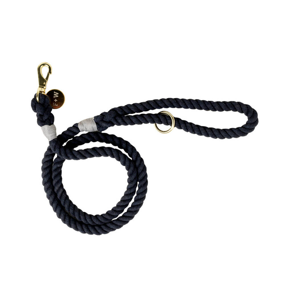 Field & Wander Braided Rope Leash w/ Gold Carabiner