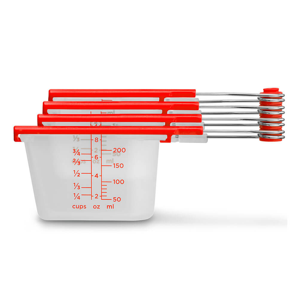Levups Measuring Spoons (Red + Clear)