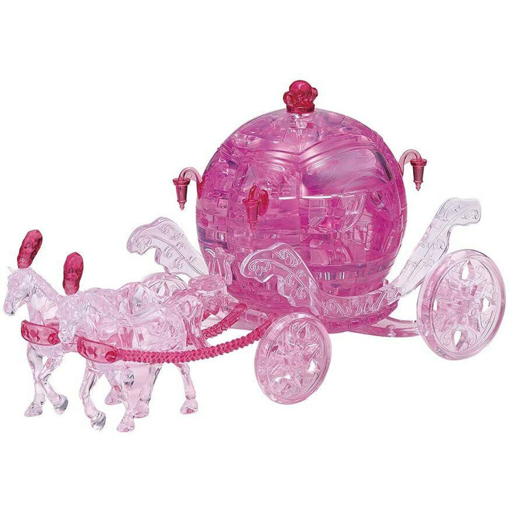 3D Crystal Royal Carriage Puzzle 67pcs (Pink)