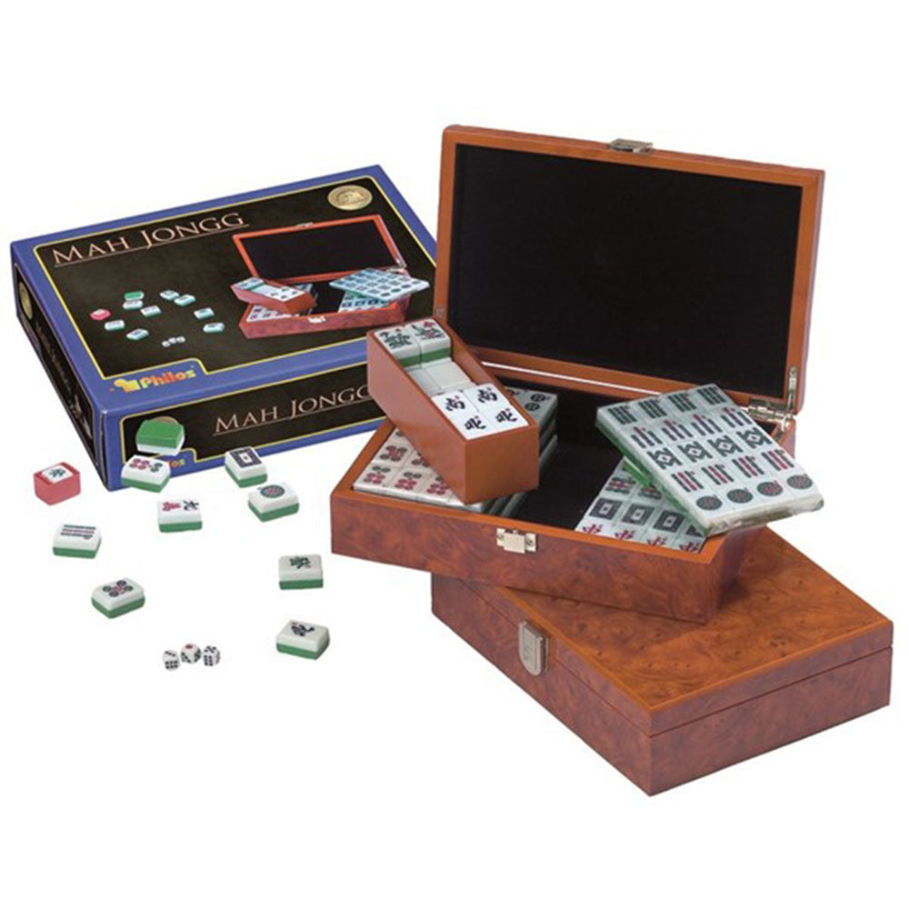 Philos Wooden Mahjong Box Set (24x18x6cm)