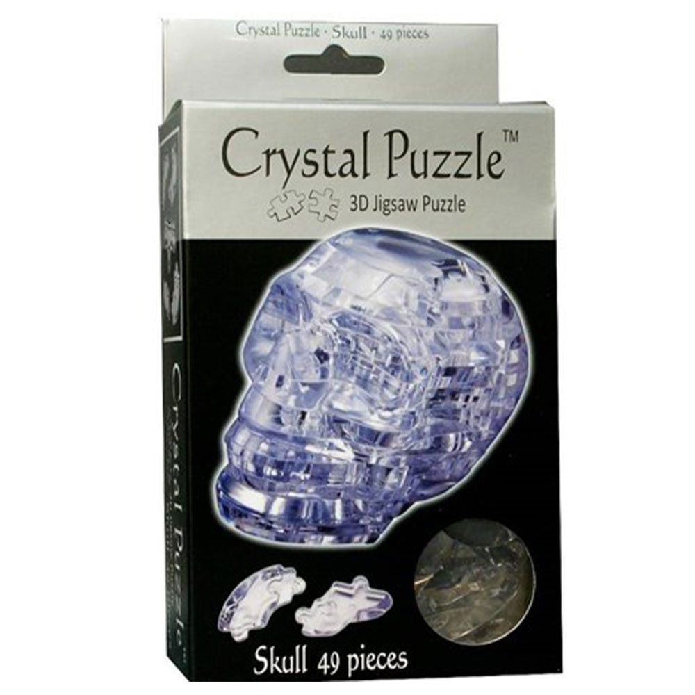 3D Crystal Clear Skull Puzzle 49pcs