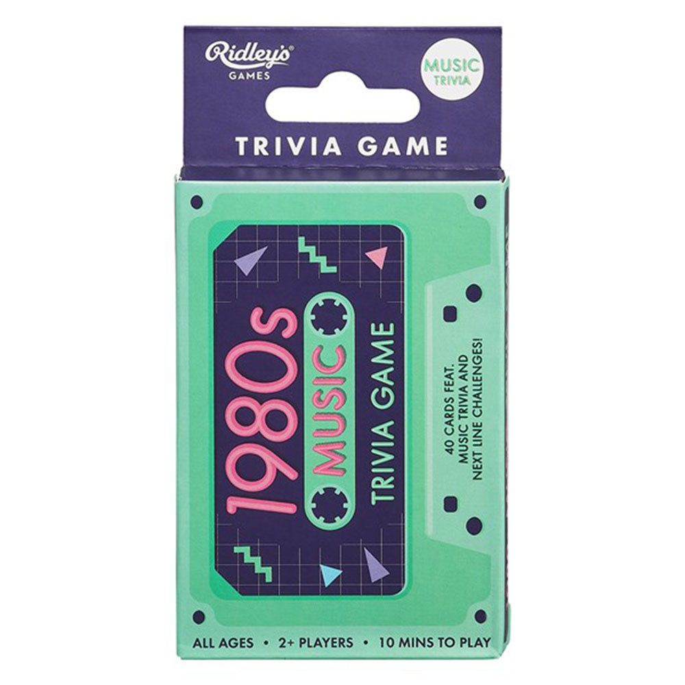 1980s Music Trivia Card Game