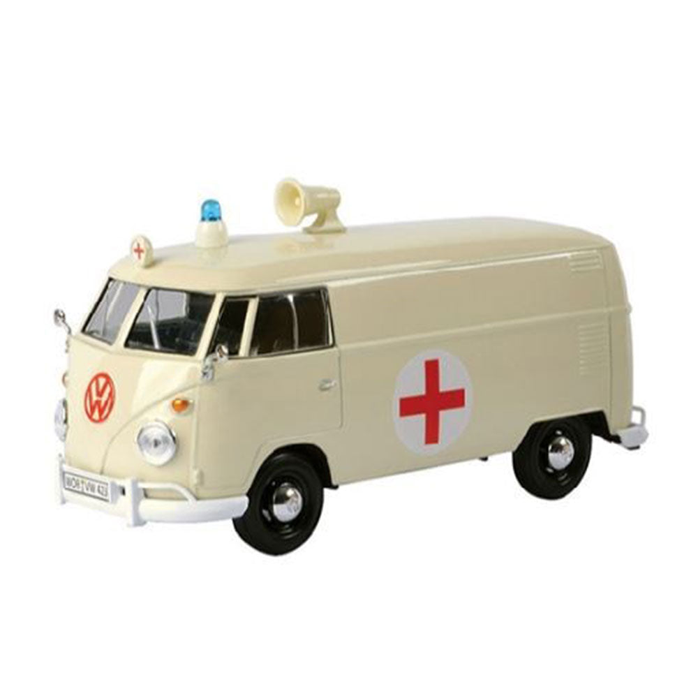 Motormax Volkswagen Type 2 Ambulance Diecast Model Cream