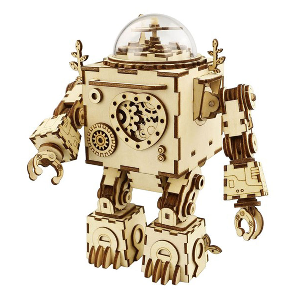 Robotime DIY Mechanical Wooden Music Box