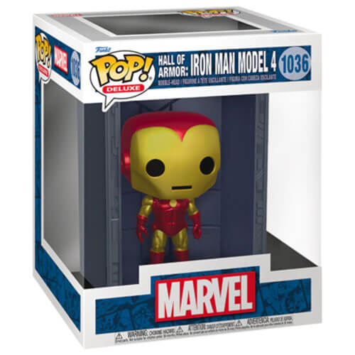 Iron Man Model IV Metallic US Exclusive Pop! Deluxe