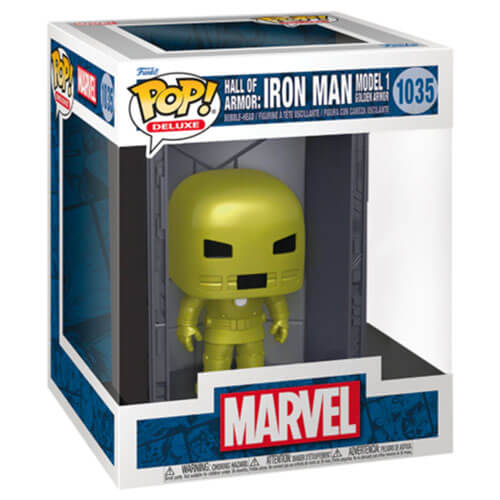 Iron Man Model I Golden Armor Metallic US Exc. Pop! Deluxe