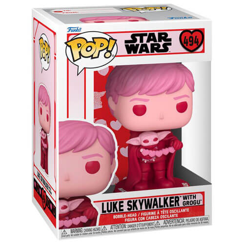 Star Wars Luke Skywalker with Grogu Valentine Pop! Vinyl