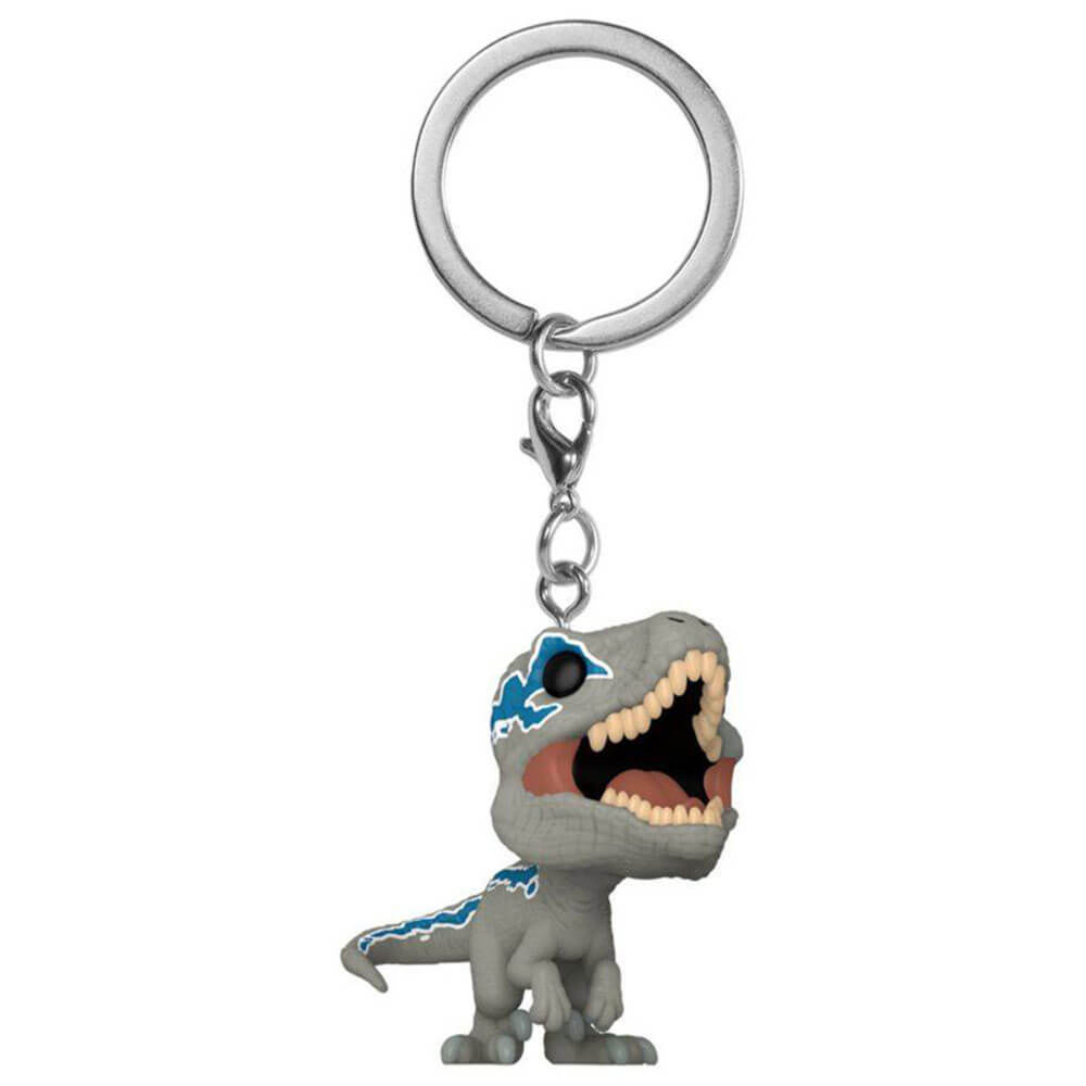 Jurassic World 3 Dominion Velociraptor Blue Pop! Keychain