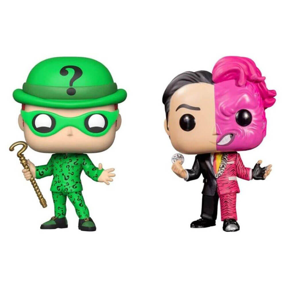 Batman Forever Two-Face & Riddler Glow US Exc. Pop! 2-pack