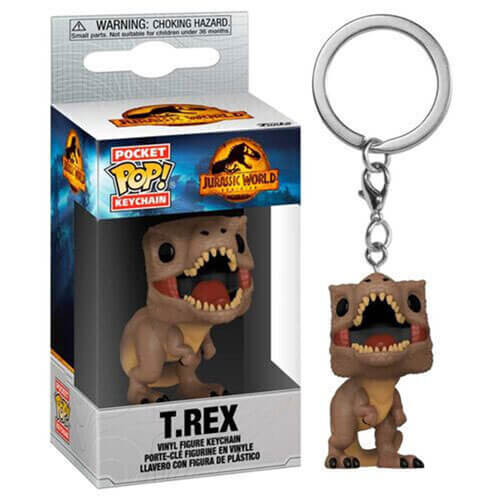 Jurassic World 3 Dominion T-Rex Pocket Pop! Keychain