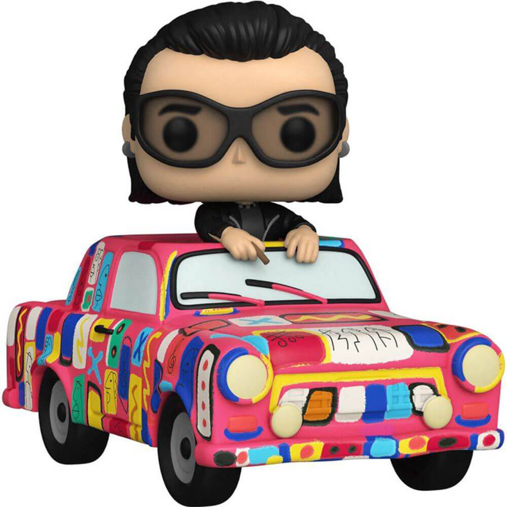U2 Bono with Achtung Baby Car Pop! Ride