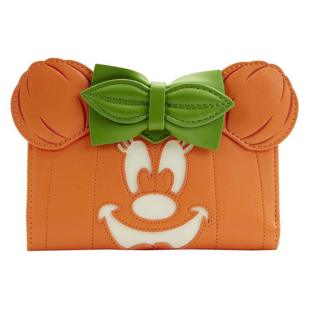 Disney Minnie Mouse Pumpkin Glow Face Flap Purse