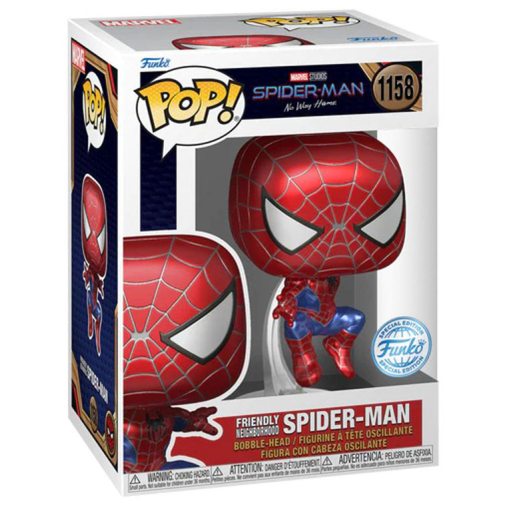 Spider-Man: No Way Home Spider-Man Metallic US Ex Pop! Vinyl