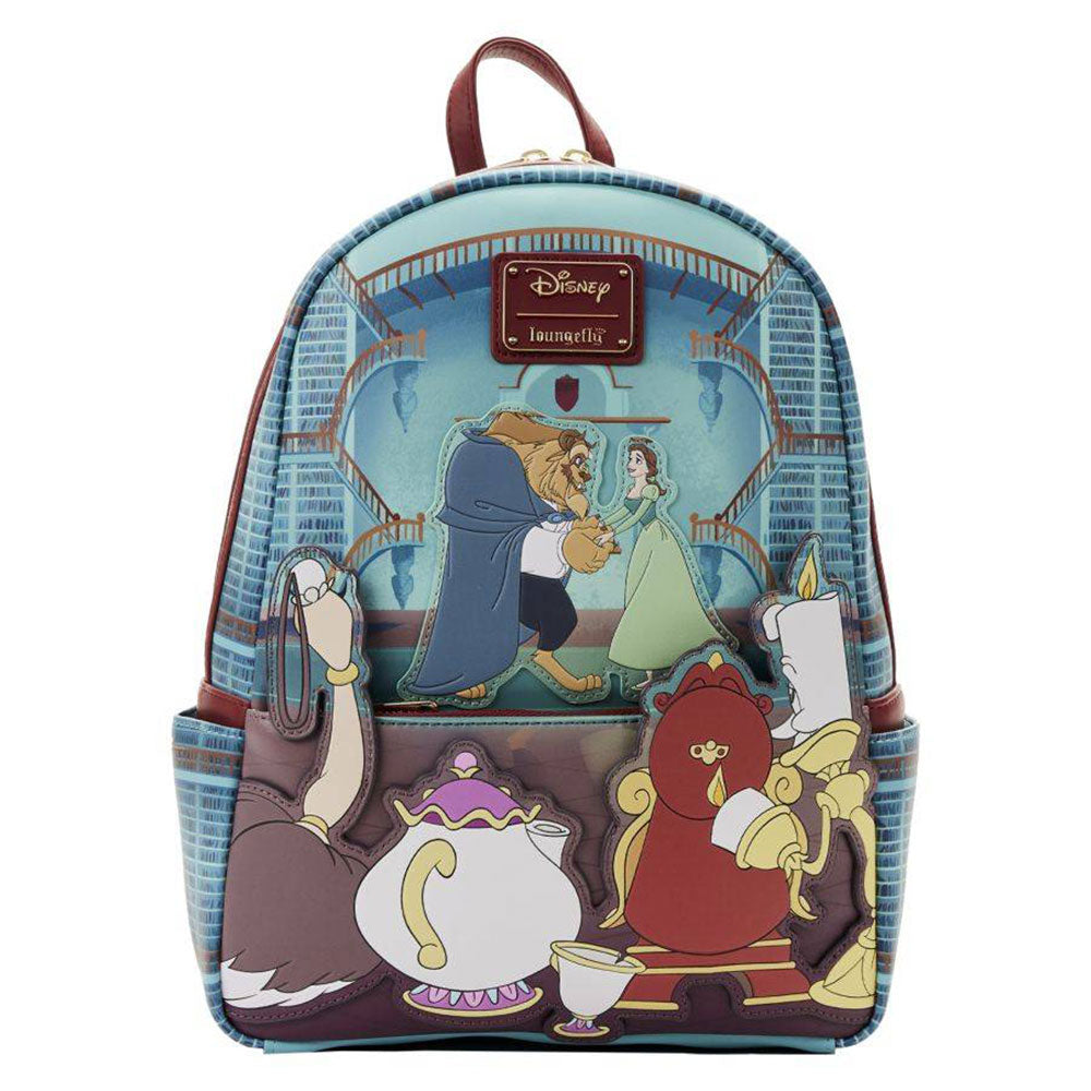 Beauty and the Beast 1991 Library Scene Mini Backpack