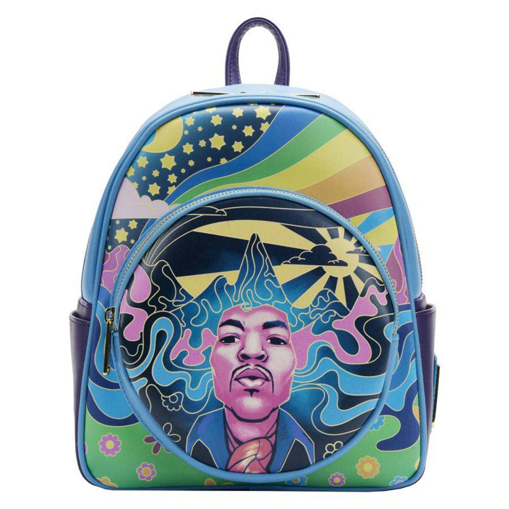 Jimi Hendrix Psychadelic Landscape Glow Mini Backpack