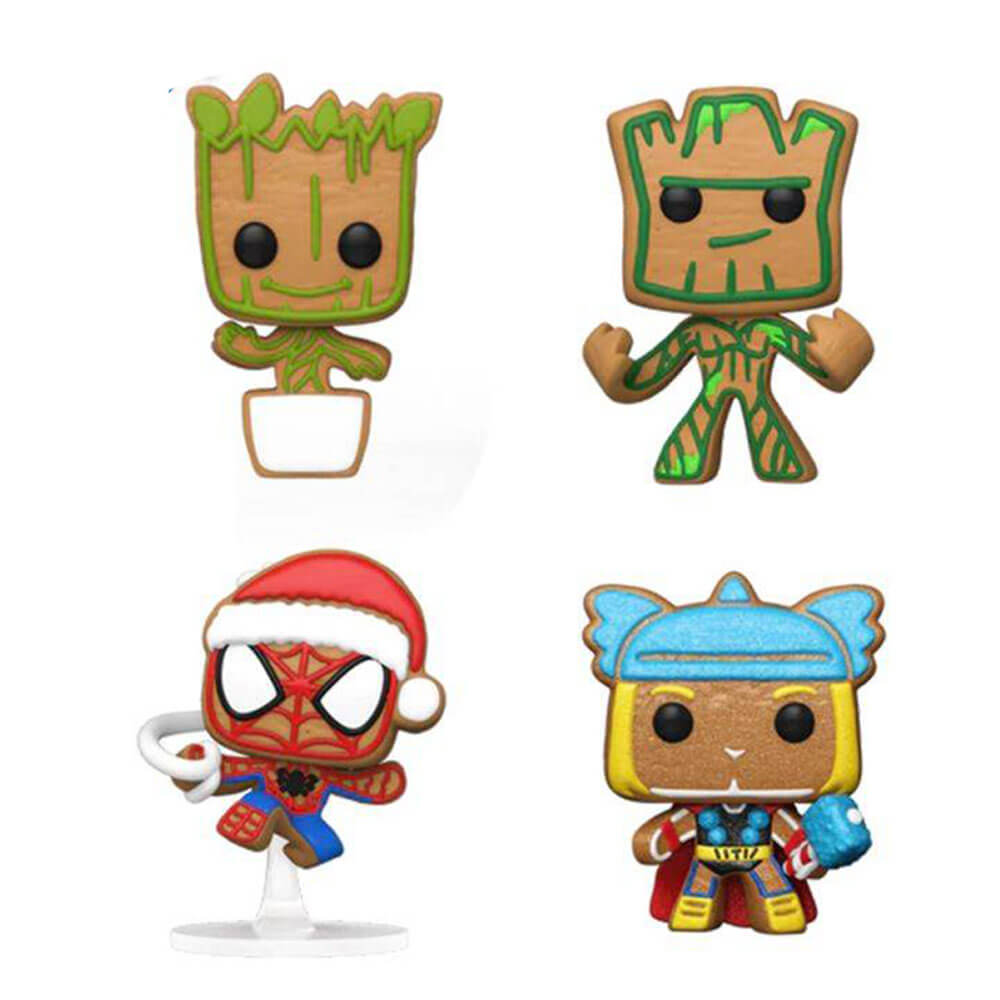 Marvel Tree Holiday Box US Exclusive Pocket Pop! 4-Pack