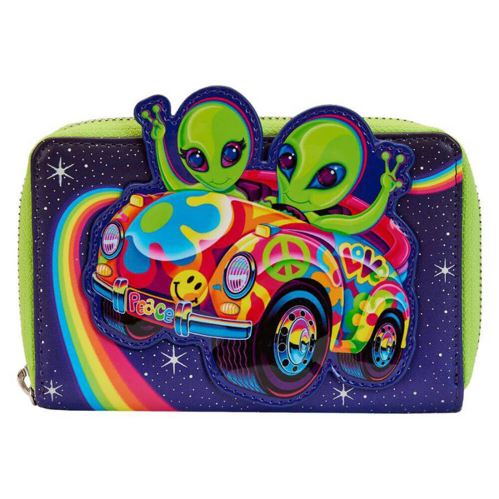 Lisa Frank Cosmic Alien Ride Zip Around Wallet