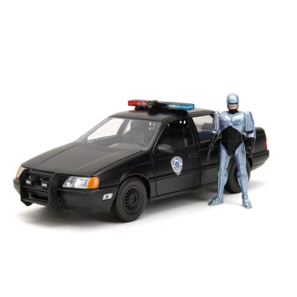 Robocop 1986 Ford Taurus with Robocop 1:24 Scale Set
