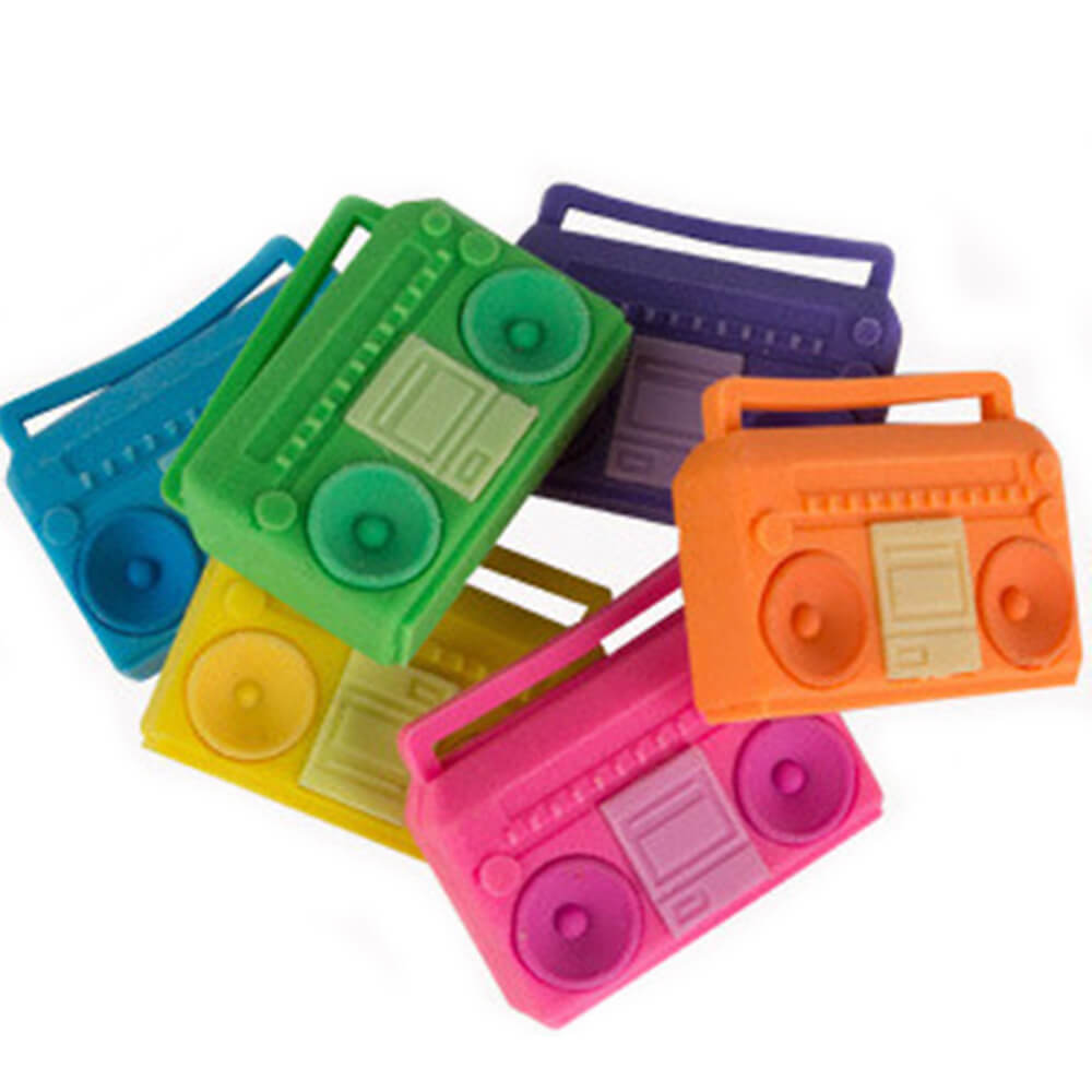 All City Breakers Boombox Erasers 6 Pk