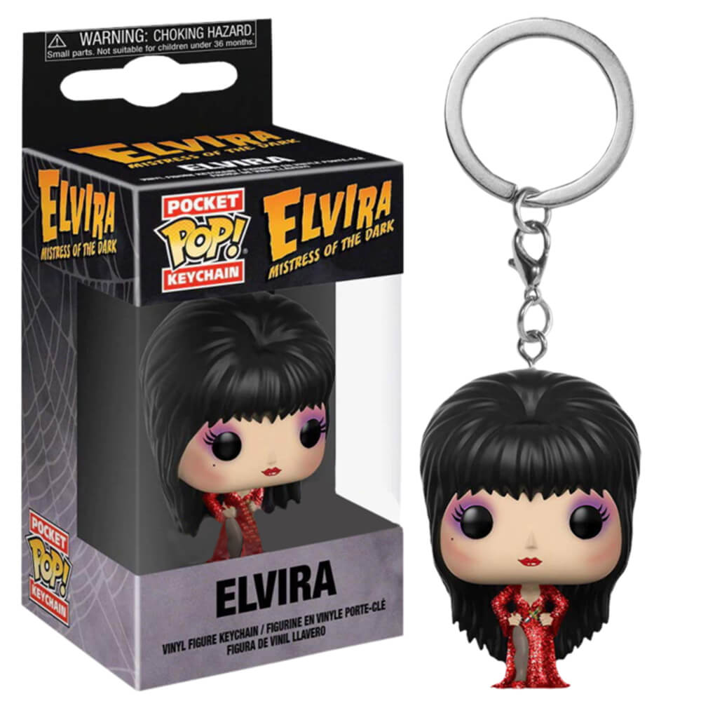 Elvira (Red Dress) US Exclusive Pocket Pop! Keychain