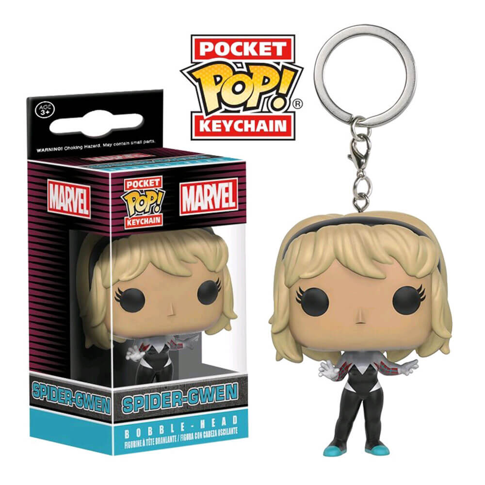 Spider-Man Spider-Gwen Unhooded US Pocket Pop! Keychain