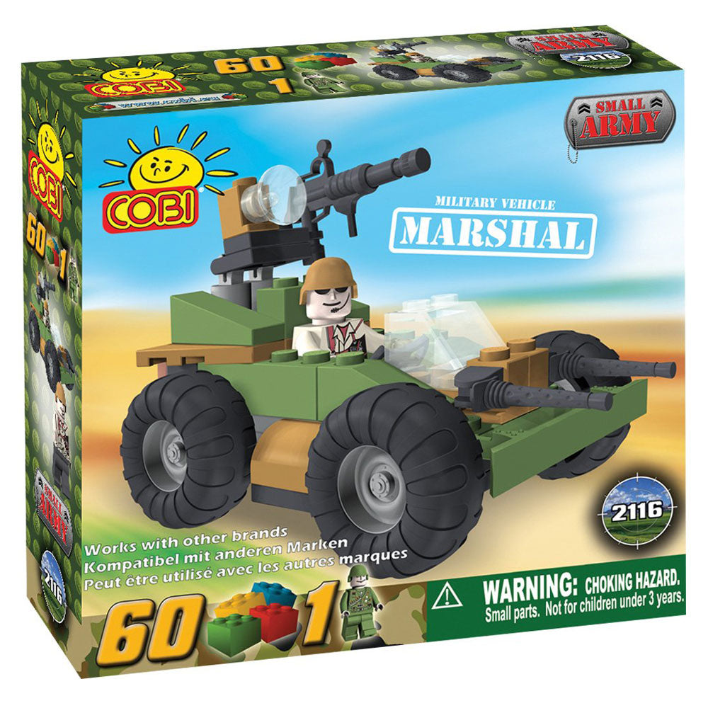Small Army 60 Piece Marshal Military Veh Construction Set