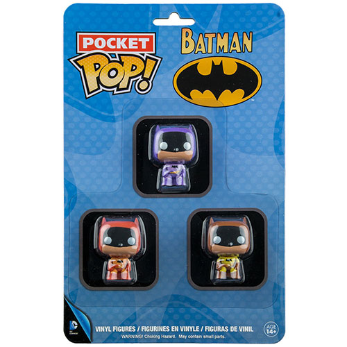 Batman Brown, Purple & Orange US Pocket Pop! 3 Pack