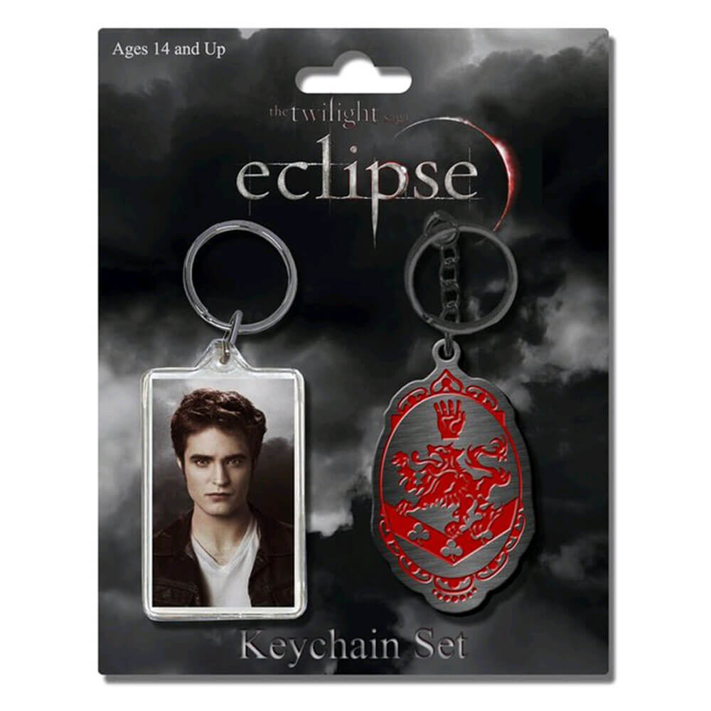The Twilight Saga Eclipse Keychain 2 Pk Edward & Crest